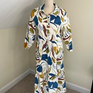 Rachel Zoe Multicolor Floral Maxi Dress European Summer Beach Resort Cruise XL